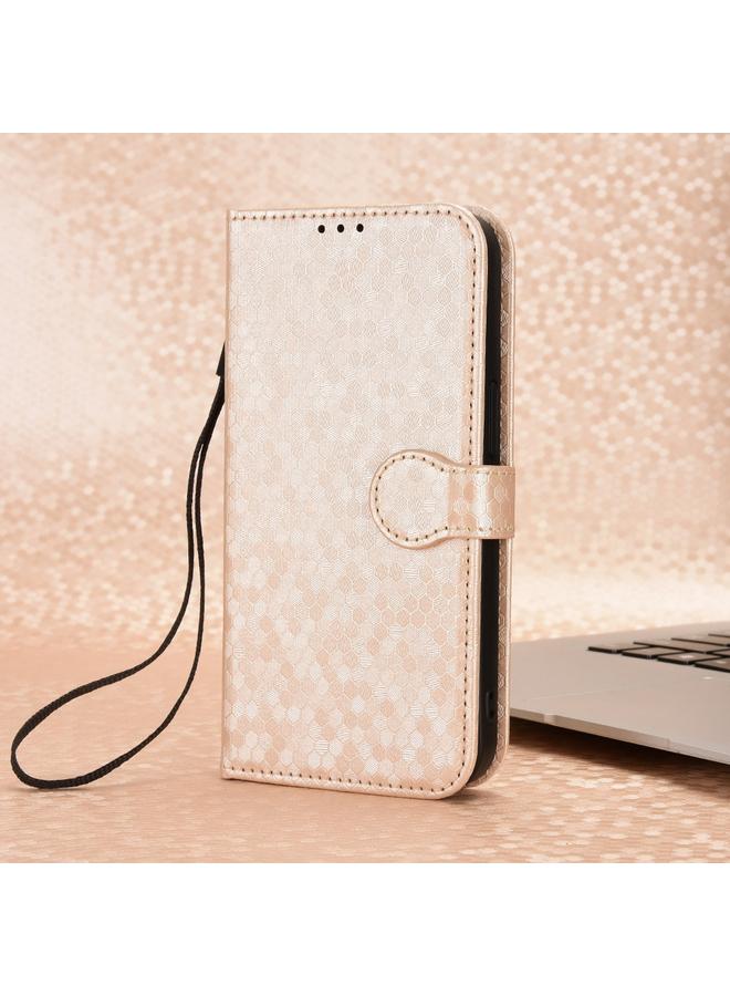 Zaboon Case For Infinix Hot 50 Pro 4G Honeycomb Dot Texture Leather Phone Case - Image 2