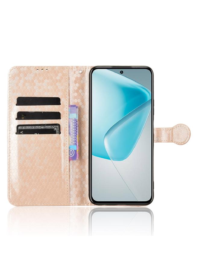 Zaboon Case For Infinix Hot 50 Pro 4G Honeycomb Dot Texture Leather Phone Case - Image 4