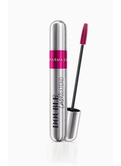 FARMASI FARMASI Double Lash Extend Mascara, Eyelash Lengthening Applicator, Natural Lengthening and Thickening Effect No Clumping, Buildable, Defining, Curling, 0.41 fl. Oz / 12 ml (Black)  - Image 1