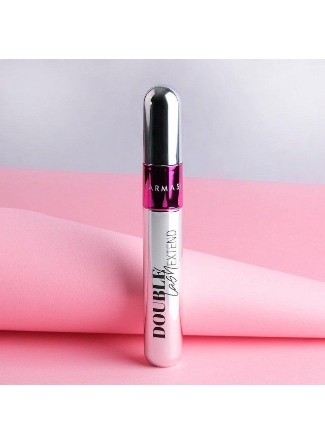 FARMASI Double Lash Extend Mascara, Eyelash Lengthening Applicator, Natural Lengthening and Thickening Effect No Clumping, Buildable, Defining, Curling, 0.41 fl. Oz / 12 ml (Black) - Image 3
