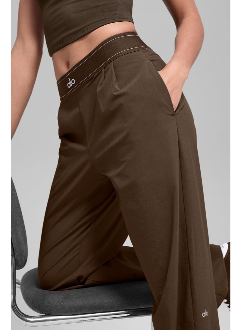 ALO Yoga Brown color high waist wide leg trousers - Image 2