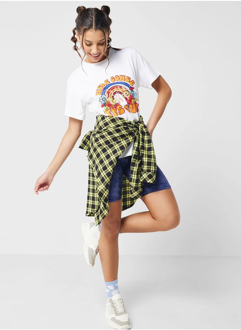 Ginger Oversized Graphic Print Tshirt