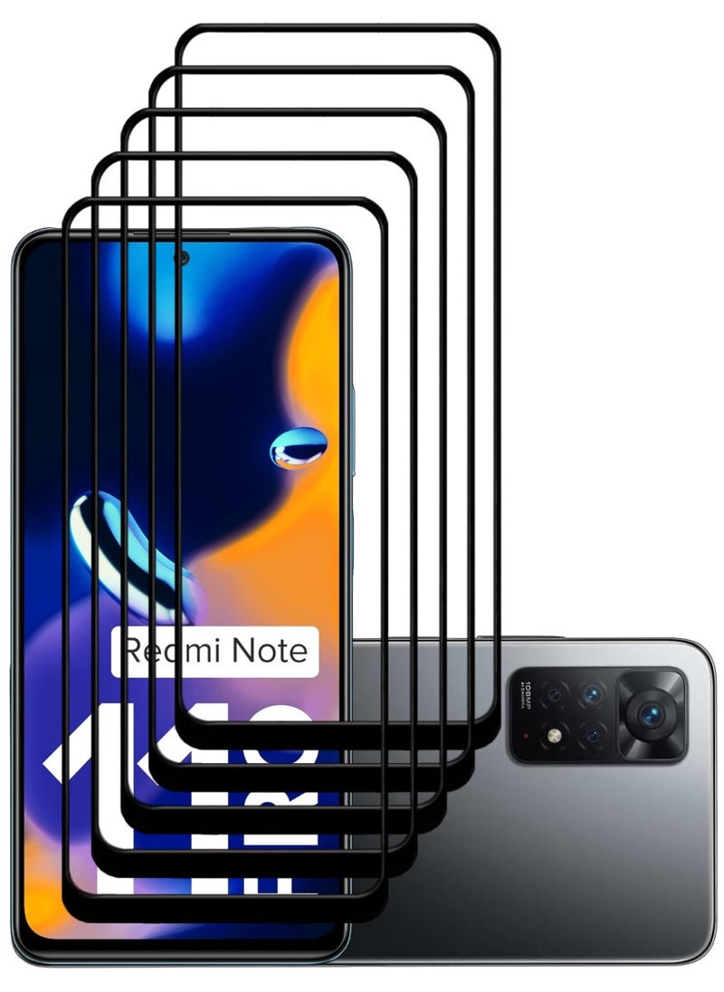 ACLIX 5 Pieces Antistatic ESD Dustproof Premium Quality High Definition Tempered Glass Screen Protector Designed For Xiaomi Redmi Note 11 Pro - Image 1