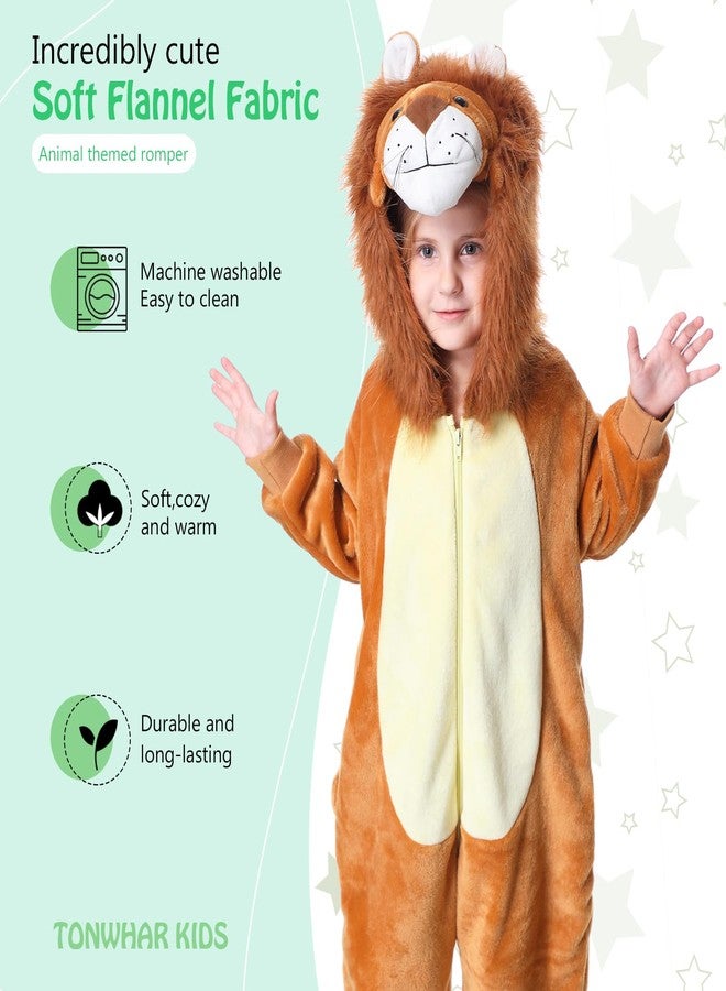 TONWHAR Kids Cartoon Animal Onesie Pajamas Halloween Cosplay Costume Jumpsuit Partywear for Boys & Girls(5-6 Y) - Image 3
