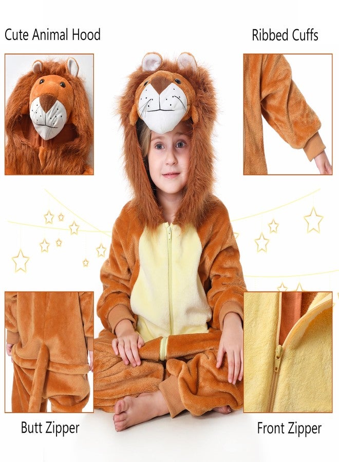 TONWHAR Kids Cartoon Animal Onesie Pajamas Halloween Cosplay Costume Jumpsuit Partywear for Boys & Girls(5-6 Y) - Image 2
