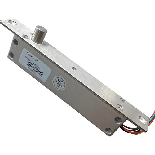 UHPPOTE Fail Secure DC12V Deadbolt Electric Drop Bolt Plug Narrow Door Lock Time Open Wire - Image 4