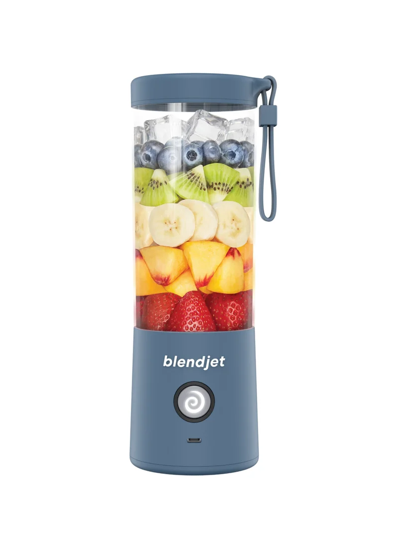 بليندجيت V2 Portable Blender Smoothie Maker, Personal Blender, Fruit Blender, Leak Proof Juicer, BPA-Free 475ml 200W Sports Bottle, USB-C Rechargeable, Ice Crusher with Stainless Steel Blades - Cloud