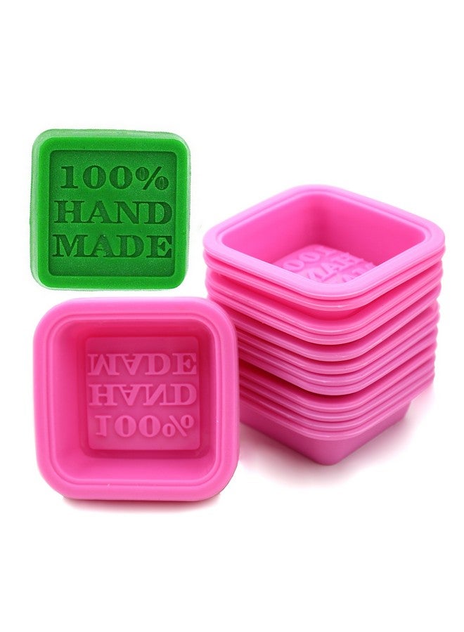 FIVOENDAR (20 Pack) Diy Handmade Soap Molds Baking Molds Cupcake Liners 100% Handmade Square Silicone Microwave Oven Refrigerator Freezer And Dishwasher Safe For Homemade Craft (Square)