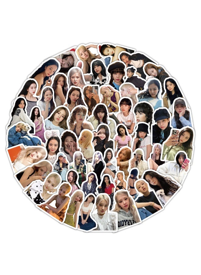 NIBEMINENT 100 Pcs Kpop BlackPink Deco Kit Waterproof Stickers, High Definition Printing Bright Colors, Suitable for Laptop Skateboard Luggage Water Bottle Guitar DIY - Image 2