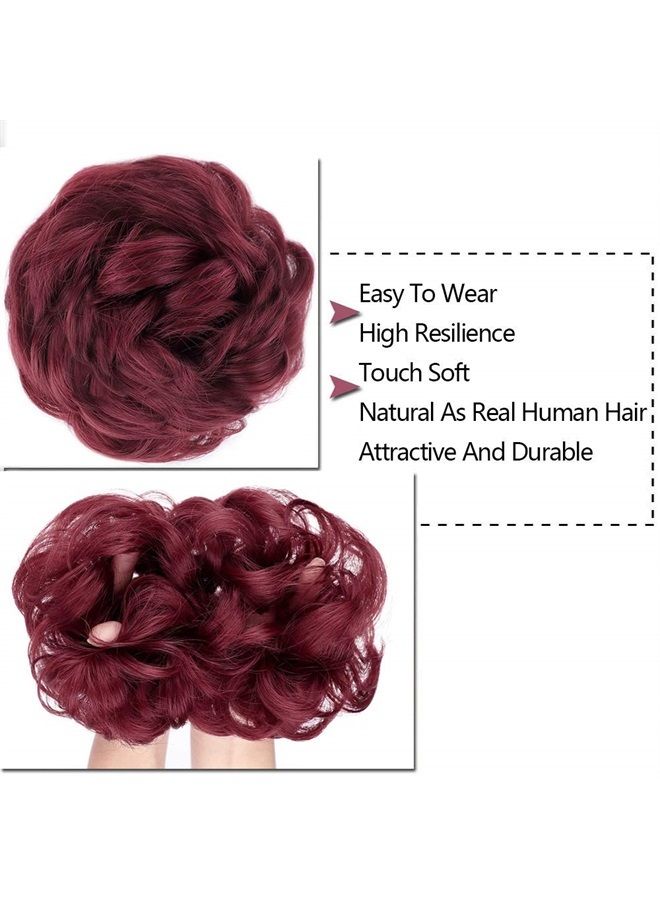 MORICA 1PCS Messy Hair Bun Hair Scrunchies Extension Curly Wavy Messy Synthetic Chignon for women Updo Hairpiece - Image 3