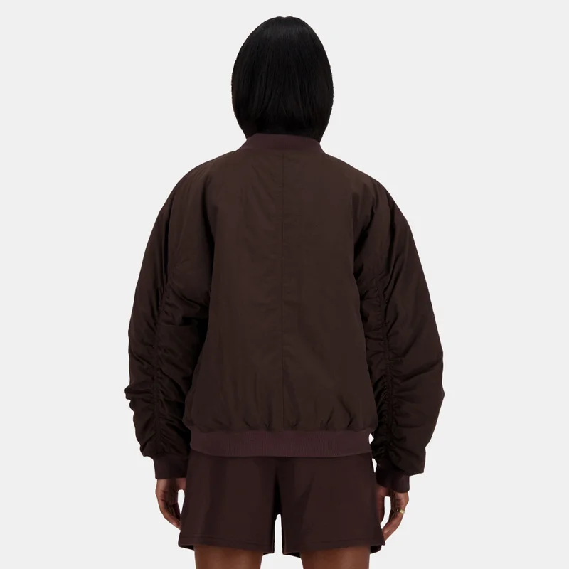 New Balance Women's Linear Heritage Bomber Jacket