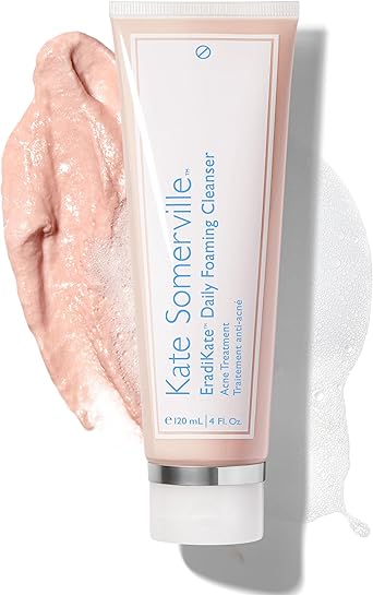 Kate Somerville EradiKate 3 Sulfur Daily Foaming Cleanser Blemish Treatment Clinically Formulated Blemish Face Wash Balances Skin and Cleans Pores 120ml - Image 1
