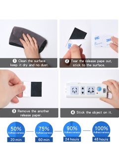 3M 120Pcs Double Sided Foam Tape Strong Pad, Self-Adhesive Tape Include Square Round and Rectangular, Super-Sticky Adhesive Mounting Suitable for Walls and Door, Wood, Metals, Glass, Papers, White  - Image 4
