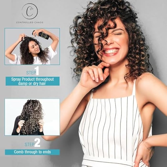 Controlled Chaos 8 oz Leave-In Conditioner Spray - Anti Frizz Hair Detangler Spray for Dry Damaged Hair with Natural Watermelon & Sunflower Seed Oil & Honey - Non-Greasy, Gluten,Sulfate & Paraben Free - Image 2