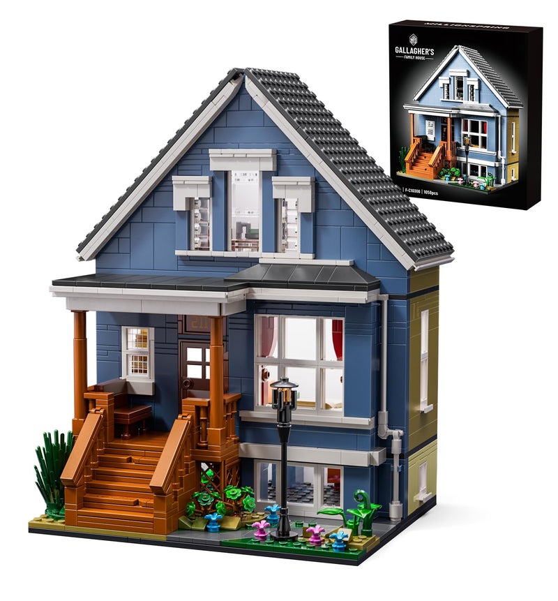 Millionspring Shame House Building Blocks Gallagher House TV Series Frank Fiona Creative Toys Set Compatible with Lego Gift Decor for Fans 18 Adult1058 PCS - Image 3
