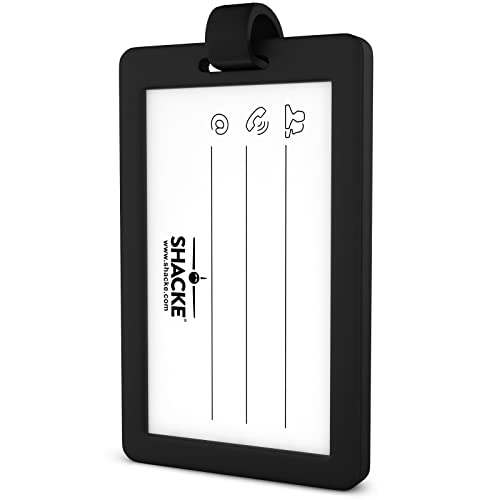 Shacke Medical Equipment Luggage Tag for Respiratory Devices (Black/Vertical) - Image 3