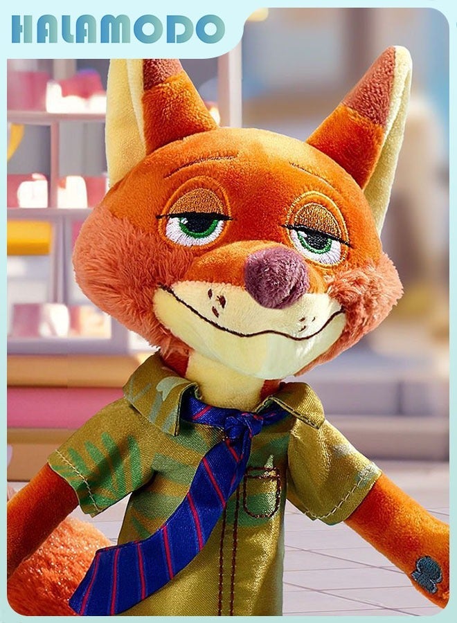 هالامودو Zootopia Standing Fox Nick - A Handsome and Adorable Soft Plush Toy, Ideal as a Birthday Gift, Decor for Bedroom, Living Room, Desk, and an Office Stress - reliever 24cm - Image 4