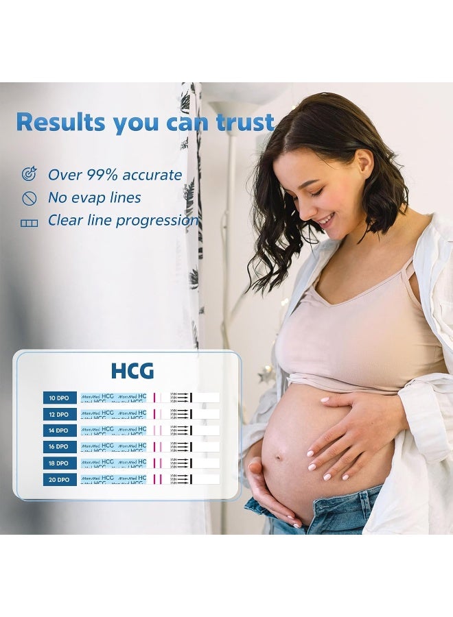 MomMed Pregnancy Test Strips, Home Pregnancy Test Kits - 55-Piece Pregnancy Test Strips With Bonus 55-Piece Urine Collection Cups - Quick And Reliable Early Pregnancy Test Detection - Over 99% Accuracy - Image 5