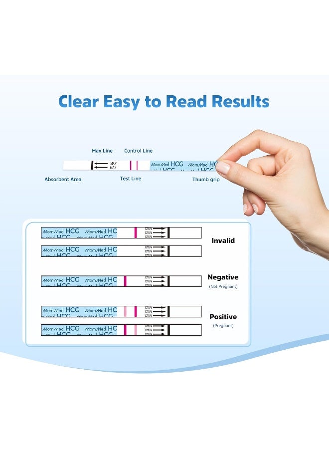 MomMed Pregnancy Test Strips, Home Pregnancy Test Kits - 55-Piece Pregnancy Test Strips With Bonus 55-Piece Urine Collection Cups - Quick And Reliable Early Pregnancy Test Detection - Over 99% Accuracy - Image 3