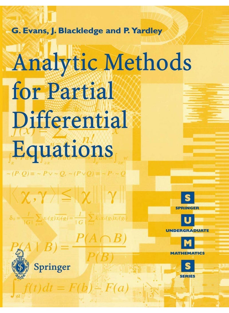 Analytic Methods for Partial Differential Equations 