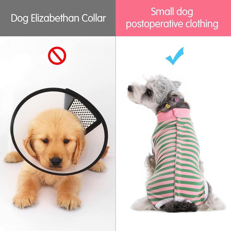 Coppthinktu Recovery Suit for Dogs Dog Onesie for Surgery, Dog Surgery Recovery Suit for Small Medium Dogs, E-Collar Alternative After Surgery Wear Anti Licking Abdominal Wounds Pet Surgery Recovery Suit - Image 5