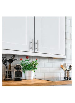 Home Inch Brushed Nickel Cabinet Handles Cabinet Pulls Nickel Dresser Drawer Pulls Stainless Steel Kitchen Cabinet Handles Silver 4 Inch Overall Length  - Image 3