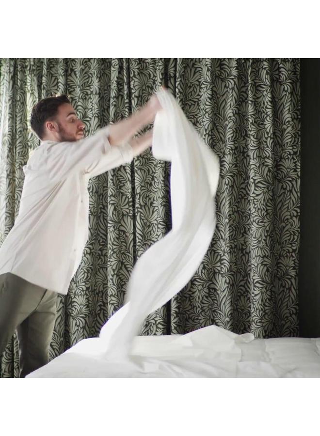 إيروريكس ملاءة سرير ملائمة، بيضاء، 90×200 سم - Image 2