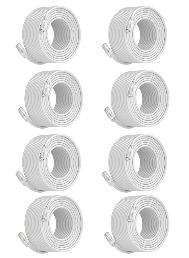 Taimi 8 pieces Ethernet Cable 70 meter 100% Pure Copper Cable LAN Cable Internet Cable, Patch Cable and Network Cable  - Image 1