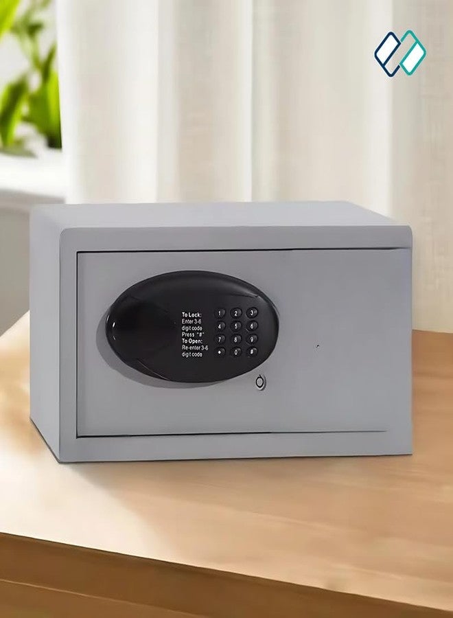 Eston Electronic Digital Safe Locker – Secure Keypad Lock Box for Home, Office, Hotel | Compact Security Safe with Digital Code, Override Key, Mountable Design, Steel Construction - Image 2