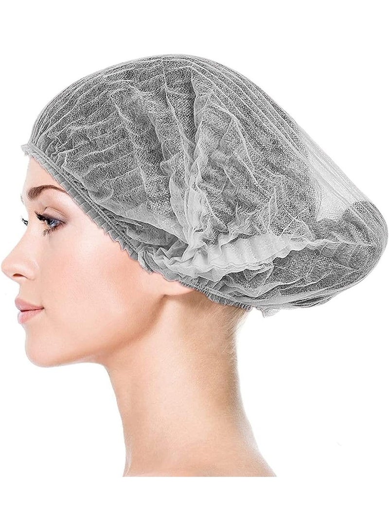 معرض الأعياد غطاء شبكة الشعر - أبيض للاستخدام مرة واحدة لمستحضرات التجميل والجمال والمطبخ والطبخ والصناعات المنزلية والمستشفيات والجراحة. 100 قطعة - Image 4