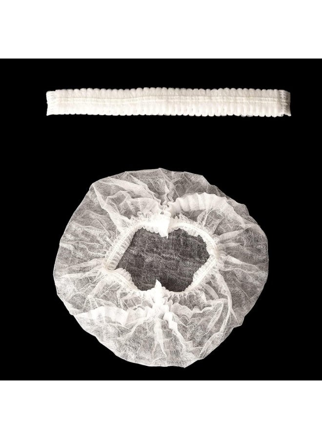 معرض الأعياد غطاء شبكة الشعر - أبيض للاستخدام مرة واحدة لمستحضرات التجميل والجمال والمطبخ والطبخ والصناعات المنزلية والمستشفيات والجراحة. 100 قطعة - Image 3