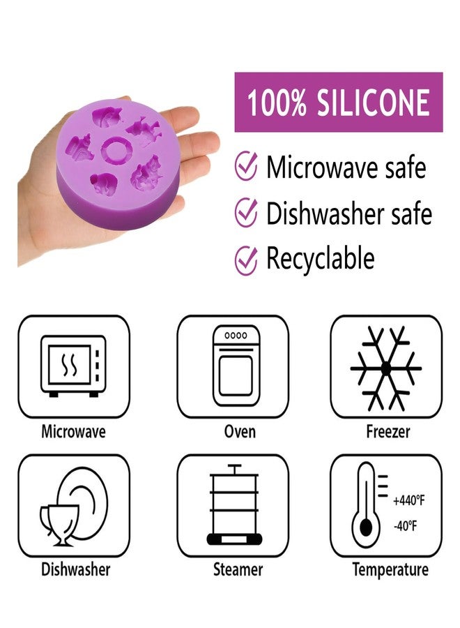 acvcatto Beach Theme Silicone Molds, Summer Designs Lighthouse Palm Tree Life Ring Shapes Fondant Molds for Cake Decorating Cupcake Topper Fondant Sugarcraft Gum Paste Clay Resin - Image 3