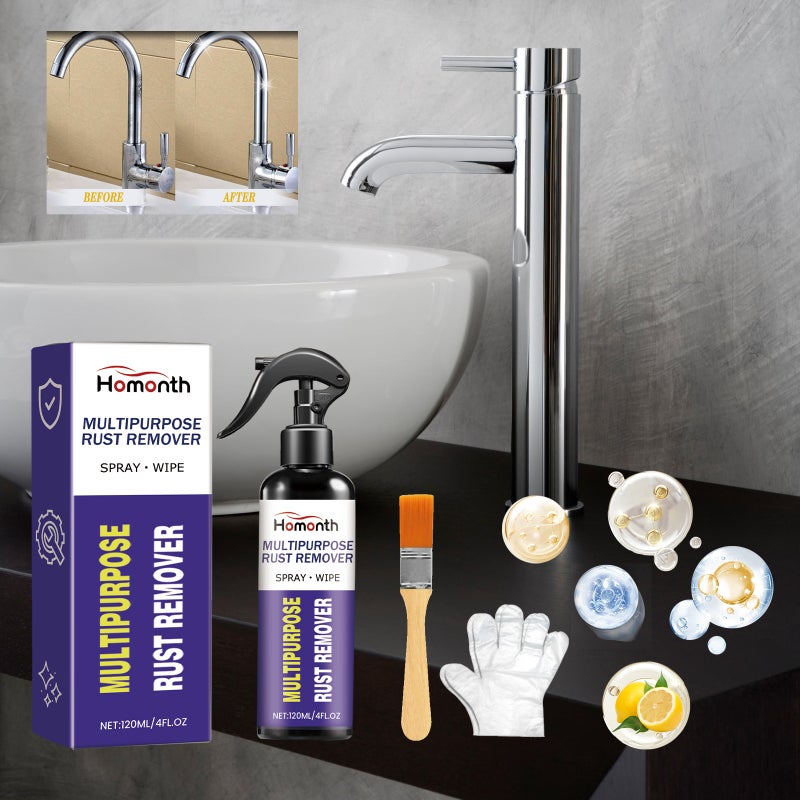 Homonth Metal Rust Removal Spray Anti-Rust Lubrication Cleaning Power Rust Loosening Multi-Functional Gentle And Convenient Spray - Image 2