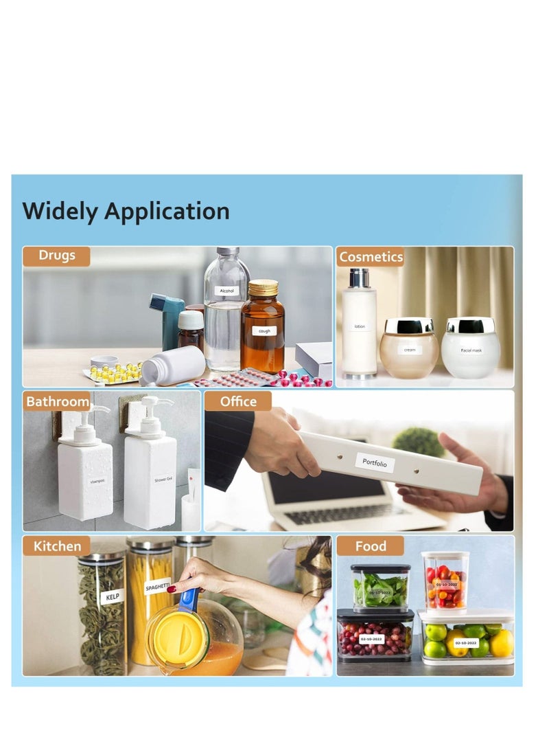 Label Maker Machine with Tape, D110 Portable Bluetooth Label Printer for Storage, Shipping, Barcode, Mailing, Office, Home, Organizing, Sticker Maker Mini Label Maker with Multiple Templates - Image 4