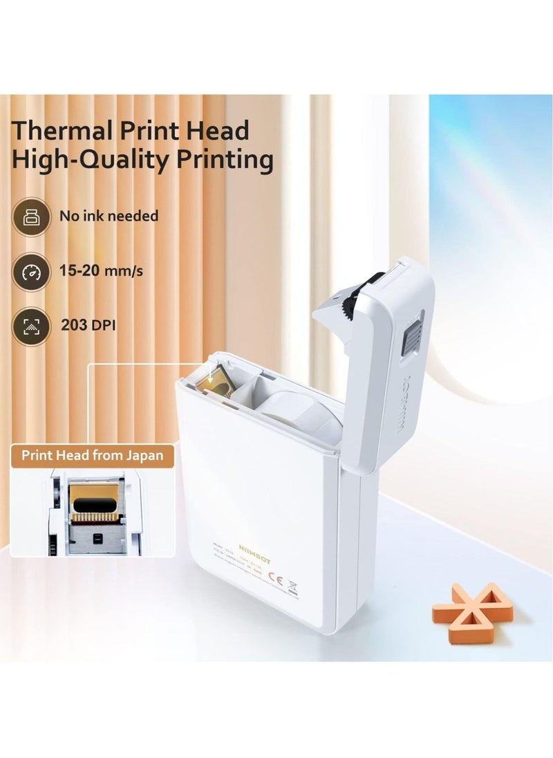 Label Maker Machine with Tape, D110 Portable Bluetooth Label Printer for Storage, Shipping, Barcode, Mailing, Office, Home, Organizing, Sticker Maker Mini Label Maker with Multiple Templates - Image 5