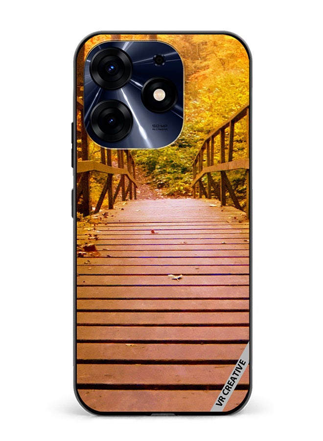 VR CREATIVE Protective Case Cover For Tecno Spark 10 Pro Bridge To The Jungle Design Multicolour - Image 1