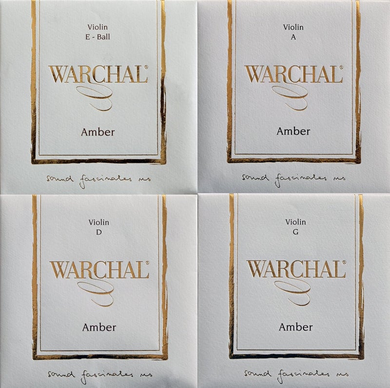 Warchal مجموعة أوتار كمان عنبر بنهاية كروية E - Image 1