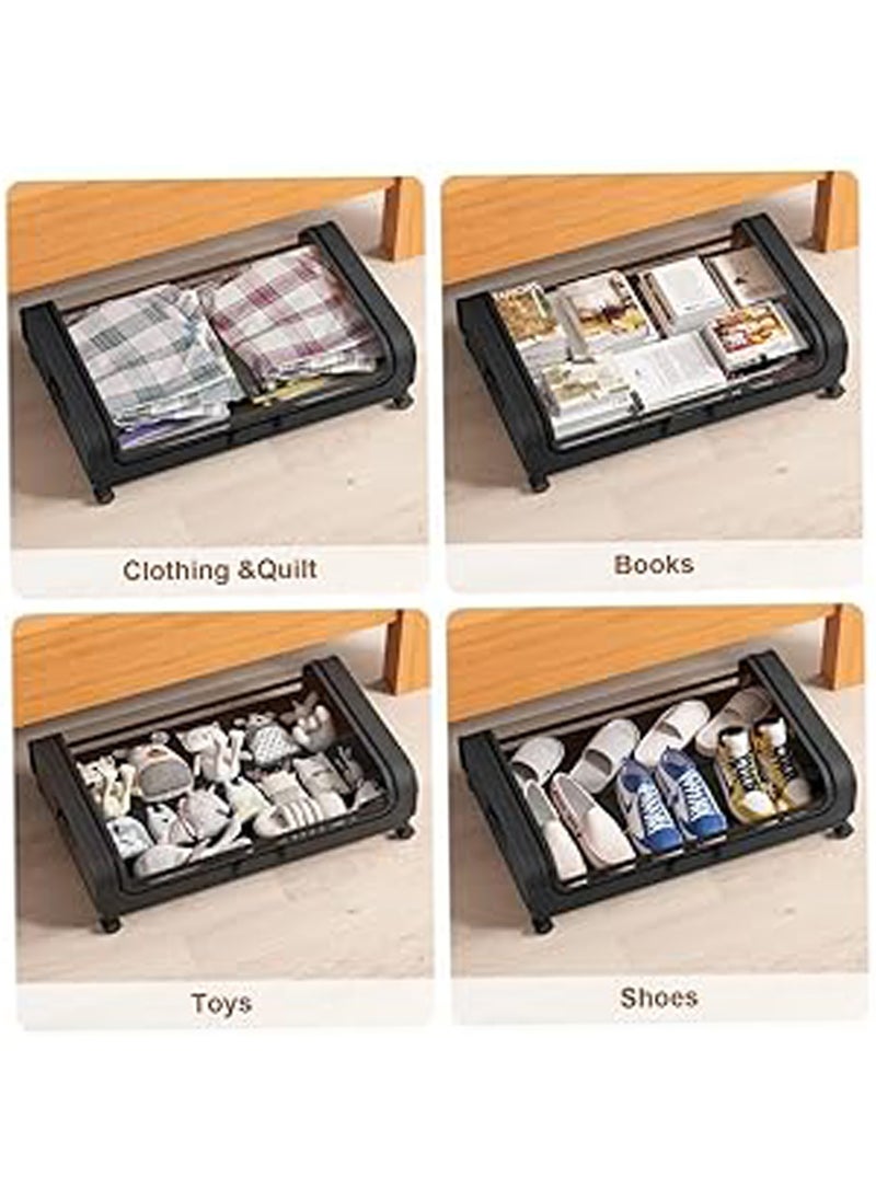 Underbed Storage Box Large Capacity Clothes Organizer Container Bin with Wheels Zipper Clear Window Lids - pzsku/ZD30FAB56BC00D3BA7C17Z/45/_/1708782099/8583bb28-4a91-4eed-9fde-5057daec5993