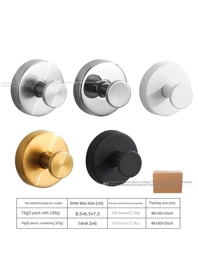 Bluejw Stainless Steel Suction Cup Hook Reusable Vacuum Suction Cup Single Hook Coat Hook No Trace Hook Living Room Banana Hook - Image 5