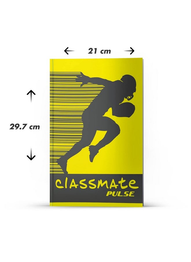 classmate Classmate Pulse PP Cover Longbooks, A4 size, Single Line, 140 Pages (Pack of 6)  - Image 3