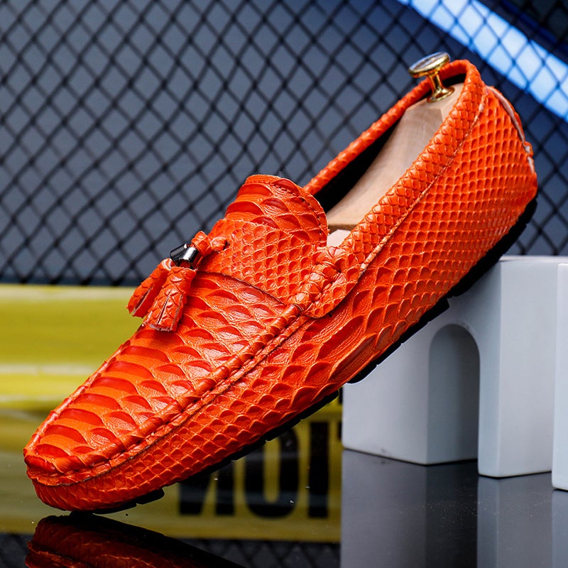 Men'S Casual Shoes Tassel Men'S Leather Shoes Handmade Shoes Retro British Fashion Shoes Leather Shoes Men'S Peas Shoes - Image 2