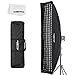 AMBITFUL AMBITFUL FW35x160 35x160cm Strip Honeycomb Grid Bowens softbox, with Honeycomb Grid + Carrying Bag, for Bowens Mount - Image 2