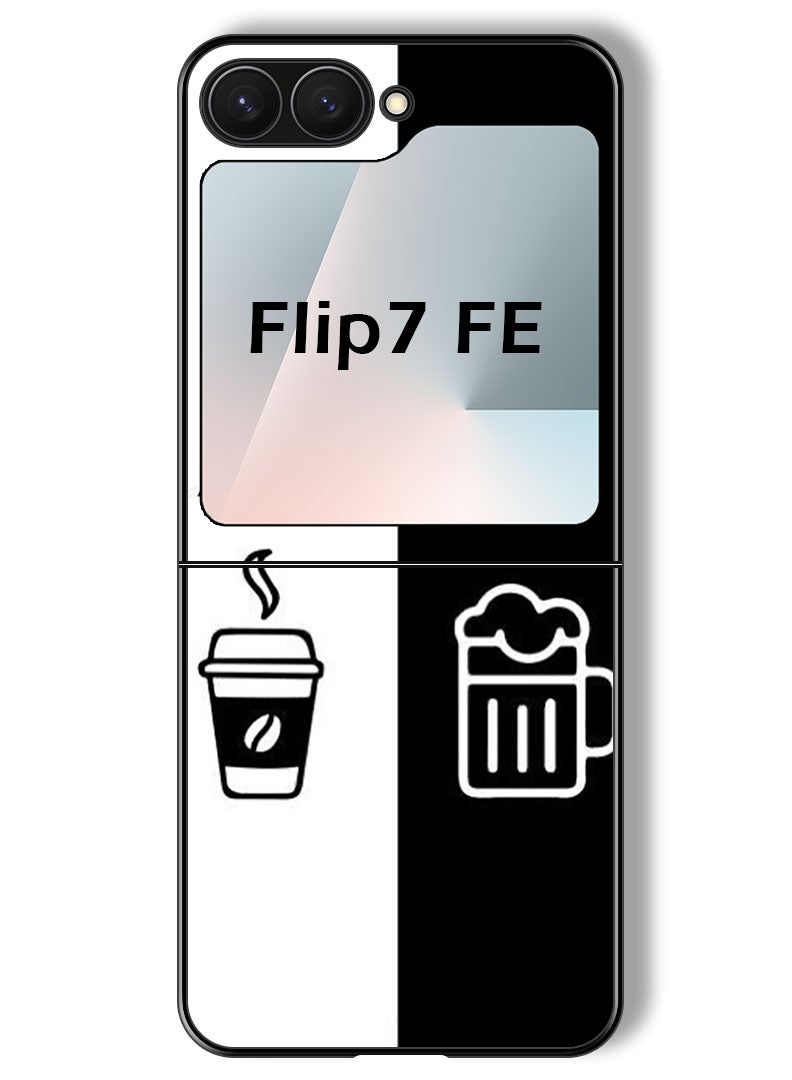 Theodor Case Compatible with Samsung Galaxy Z Flip 7 FE 6.7 Inch Protection Shockproof Bumper Cover AM - PM - Image 1