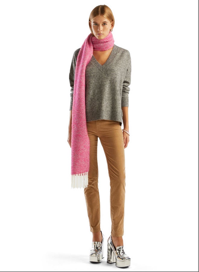 V-NECK SWEATER IN RECYCLED YARN