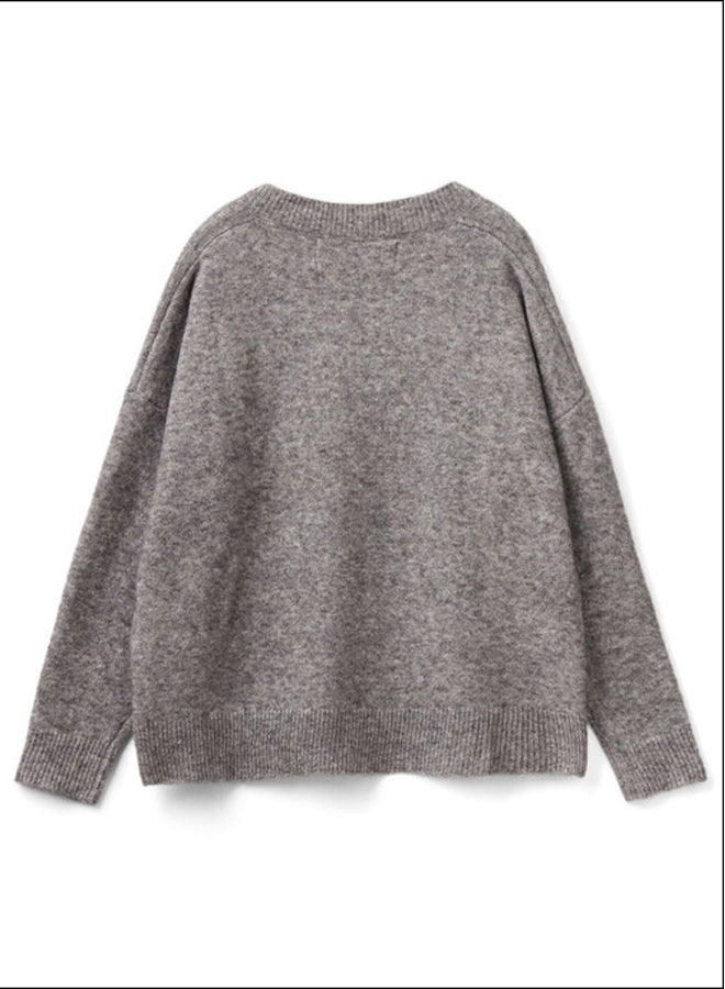 Benetton V-NECK SWEATER IN RECYCLED YARN  - Image 2