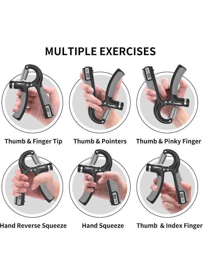PROIRON Hand Grips Strengthener with Counter, Adjustable Grip Strength Trainer, Hand Exerciser with Stainless Steel Spring, Non-Slip Gripper, Gripster for Strong Wrists, Fingers, Forearm, Hands, Arm - Image 5