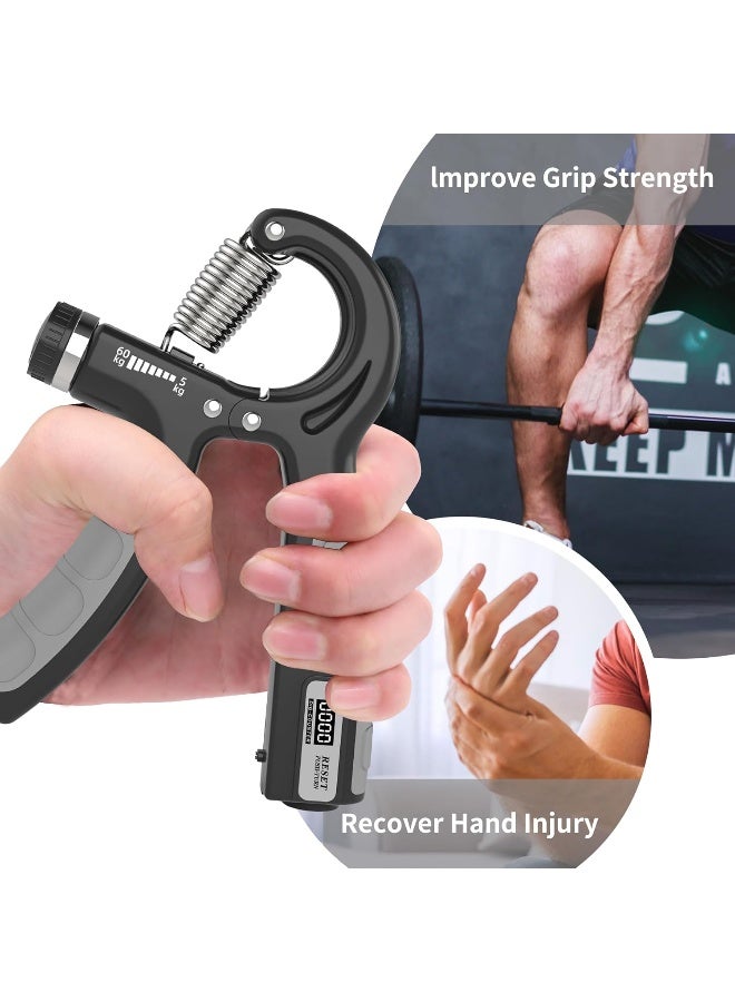 PROIRON Hand Grips Strengthener with Counter, Adjustable Grip Strength Trainer, Hand Exerciser with Stainless Steel Spring, Non-Slip Gripper, Gripster for Strong Wrists, Fingers, Forearm, Hands, Arm - Image 4