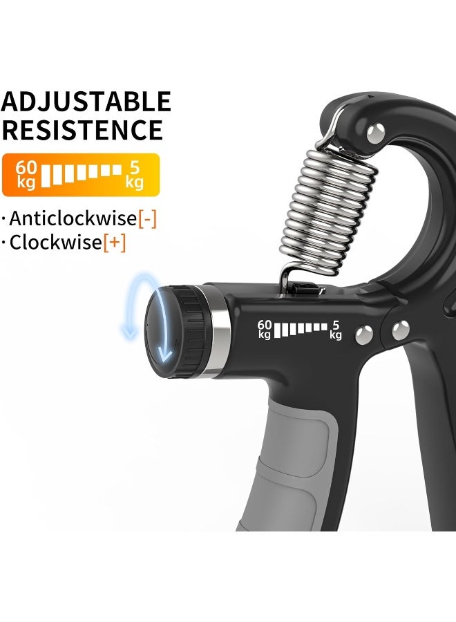 PROIRON Hand Grips Strengthener with Counter, Adjustable Grip Strength Trainer, Hand Exerciser with Stainless Steel Spring, Non-Slip Gripper, Gripster for Strong Wrists, Fingers, Forearm, Hands, Arm - Image 3
