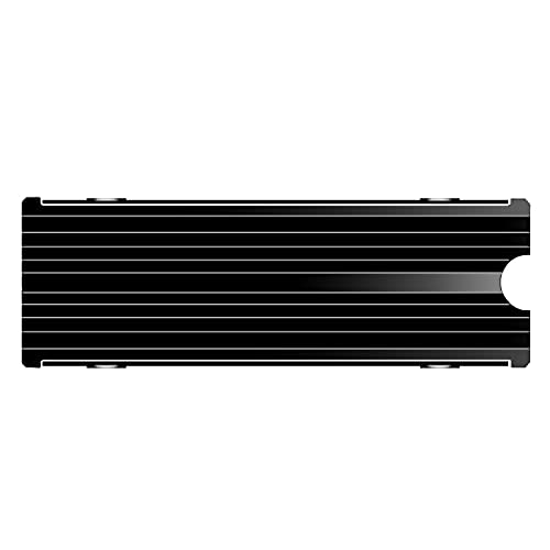 SGTKJSJS M.2 Heatsink Cooler 2280 SSD Double-Sided Heat Sink with Thermal Silicone pad for PS5/PC PCIE NVME M2 SSD(Black）) - Image 2