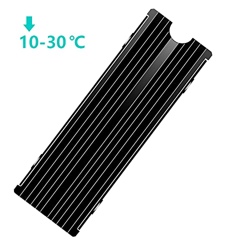 SGTKJSJS M.2 Heatsink Cooler 2280 SSD Double-Sided Heat Sink with Thermal Silicone pad for PS5/PC PCIE NVME M2 SSD(Black）) - Image 5